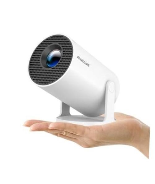 Mini Projector with Wifi 6 and Bluetooth5.4, Portable Projector 4K White