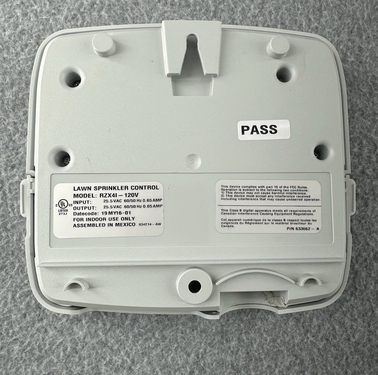 Rain Bird RZX41-120V 4-Zone Sprinkler Controller