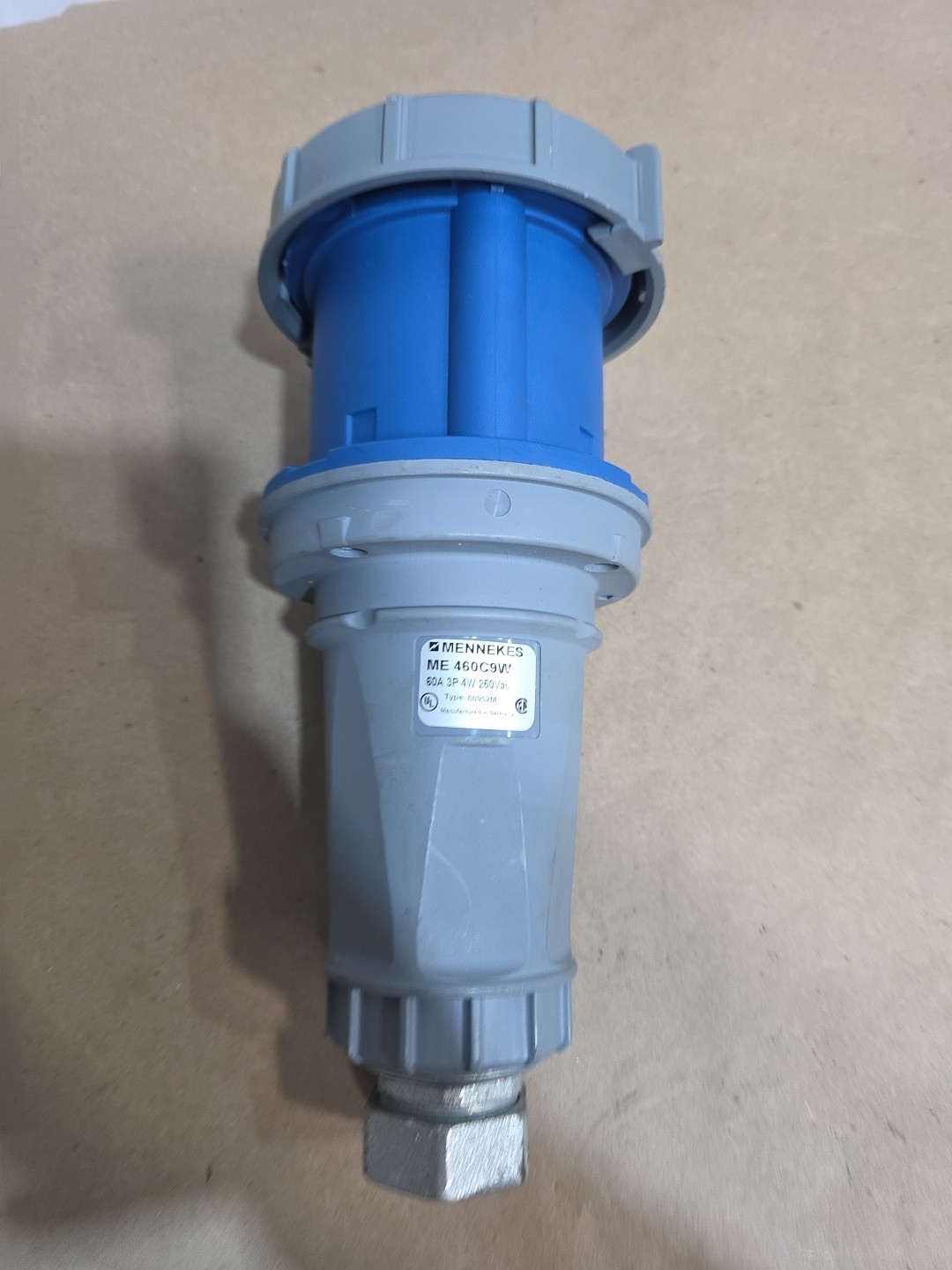 Mennekes Connector ME 460C9W 60A 250V 3P 4W