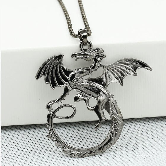 Hot Game of Thrones Song Of Ice & Fire Targaryen Dragon Badge Necklace Cosplay