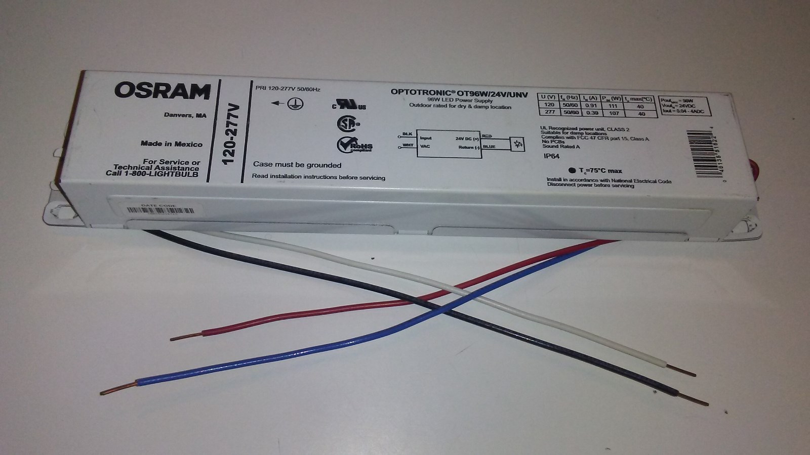 (ONE) Osram Sylvania OT96W/24V/UNV NEW!