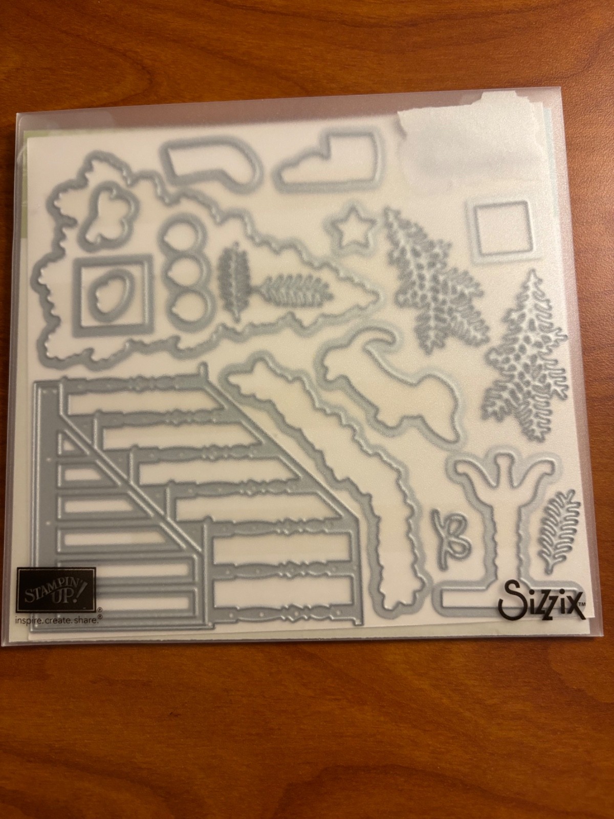 STAMPIN' UP! BIG SHOT CHRISTMAS STAIRCASE THINLITS DIES 144679