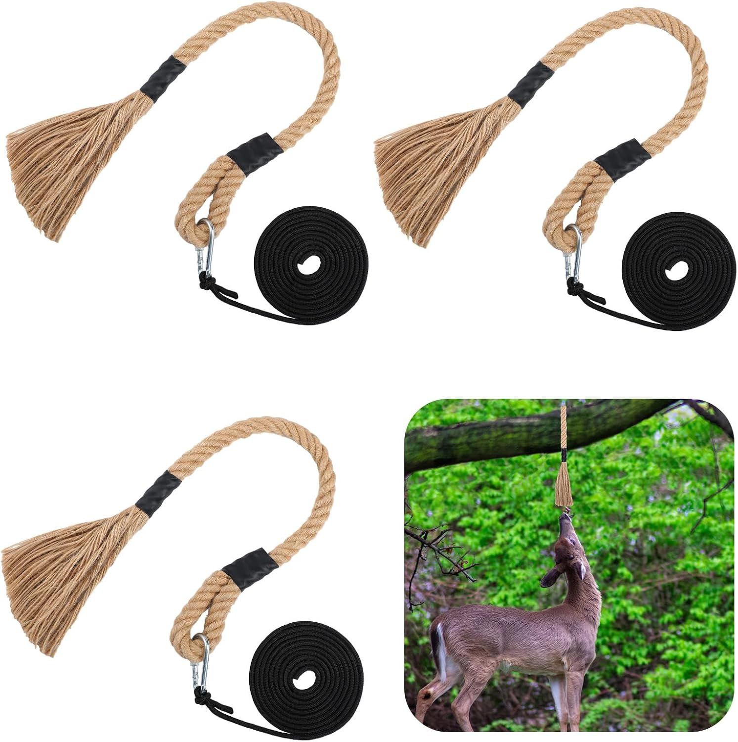 30 Inch Hemp Scent Scrape Rope for Deer Hunting Mock Scrape Scent Rope