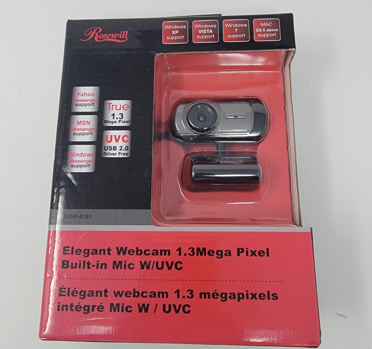 Rosewill RCM-8163 Elegant Webcam 1.3 Mega Pixel