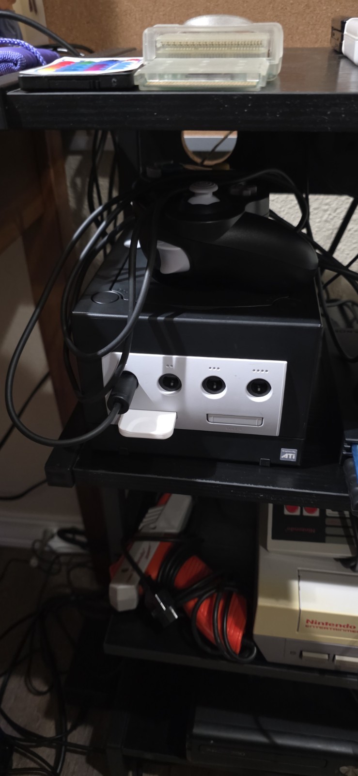GameCube W/ Games & Controllers Bundle Black Tested Working