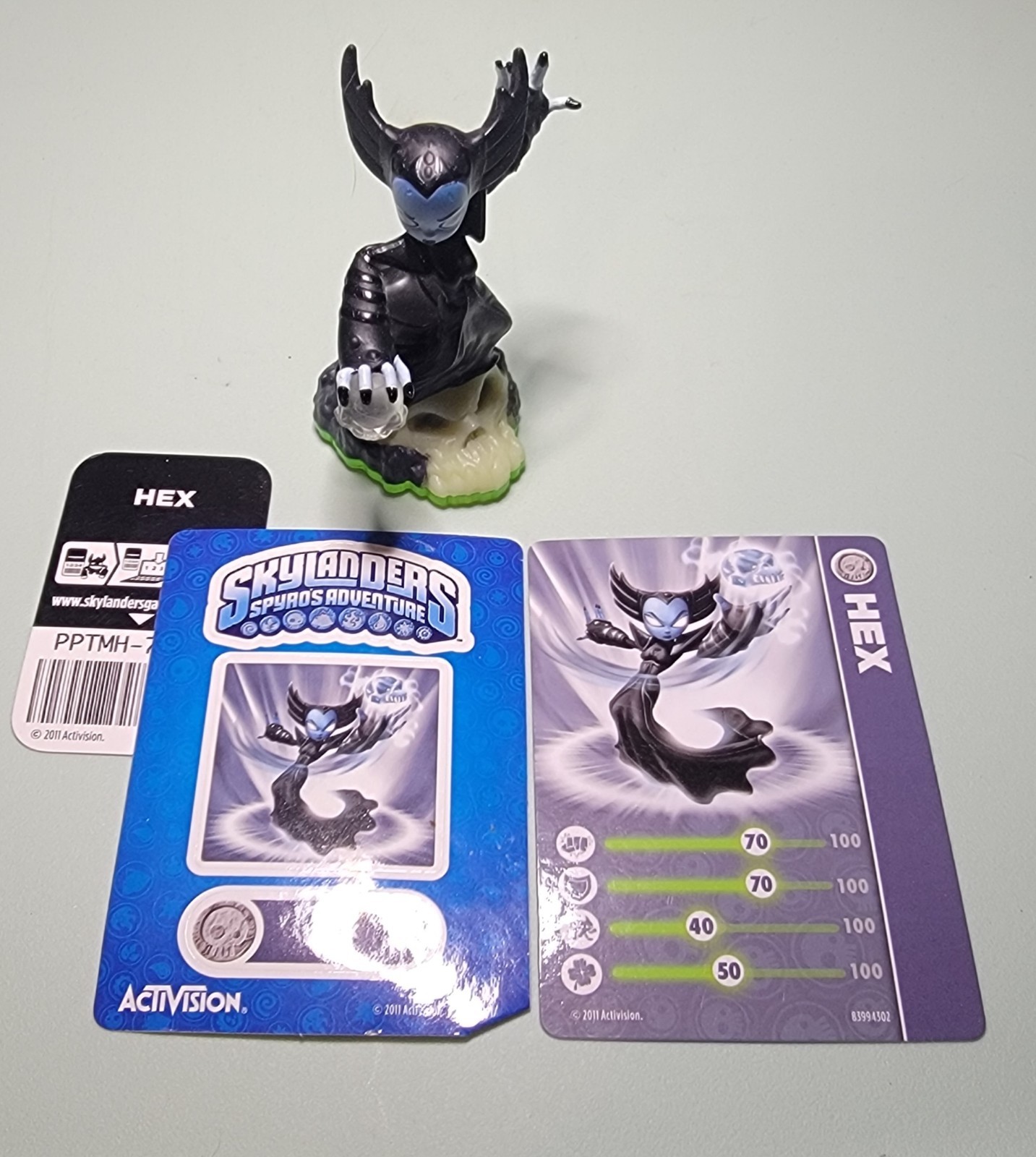 Skylanders Spyro's Adventure Hex Character Figure With Card, Sticker, and Code
