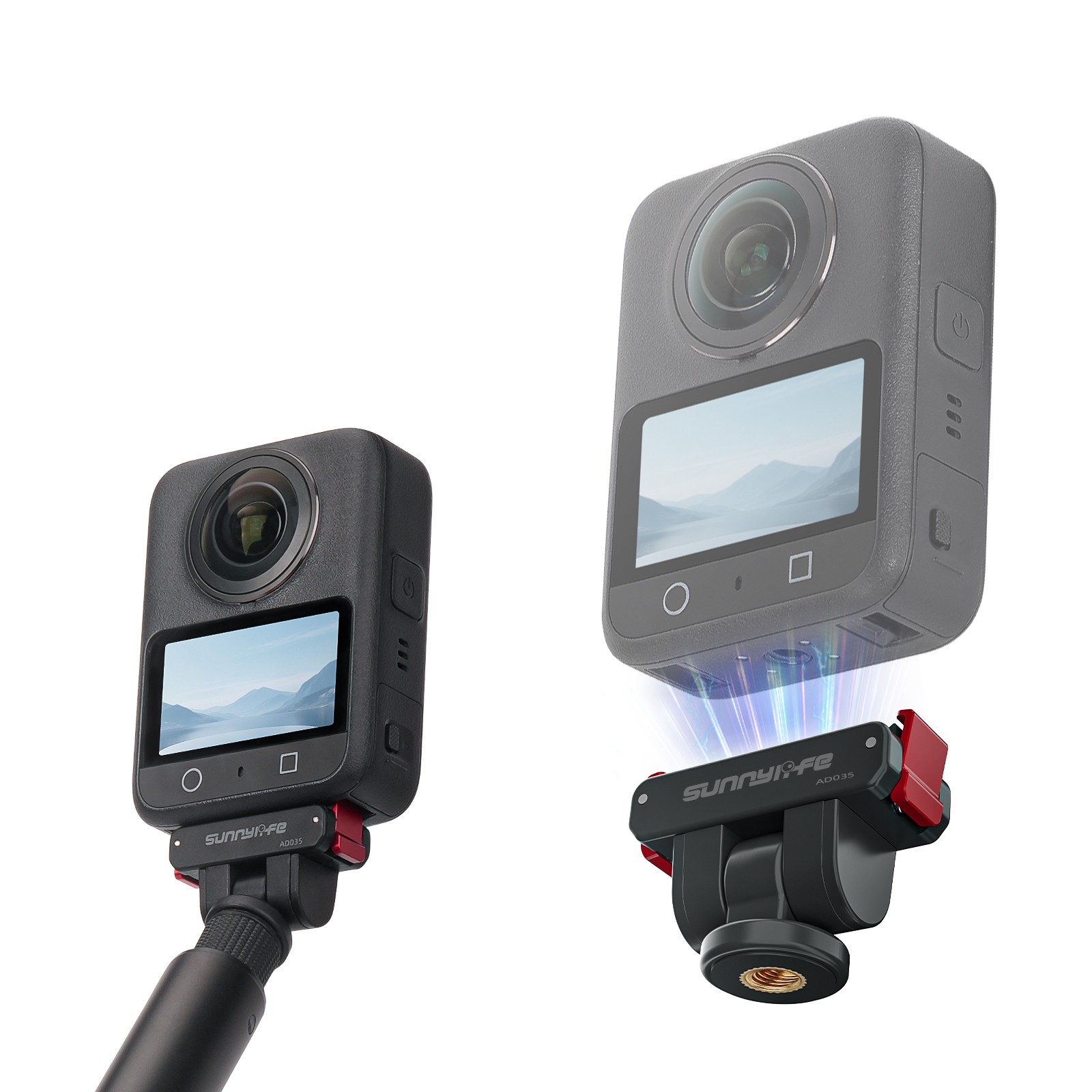 Magnetic Quick Release Bracket Adapter Mount For DJI Osmo 360/Action 5 Pro/4/3/2