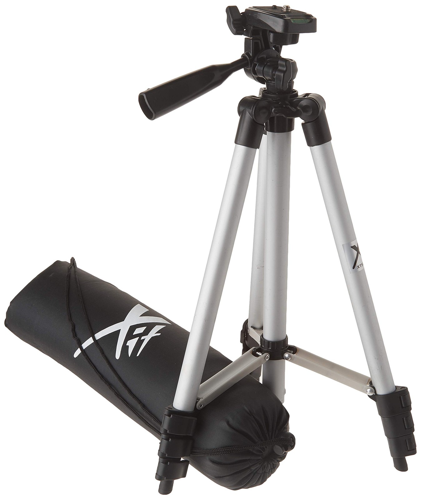 50 Inch Aluminum Camera Tripod with 3-Way Pan Head & Quick-Release Plate – Li...