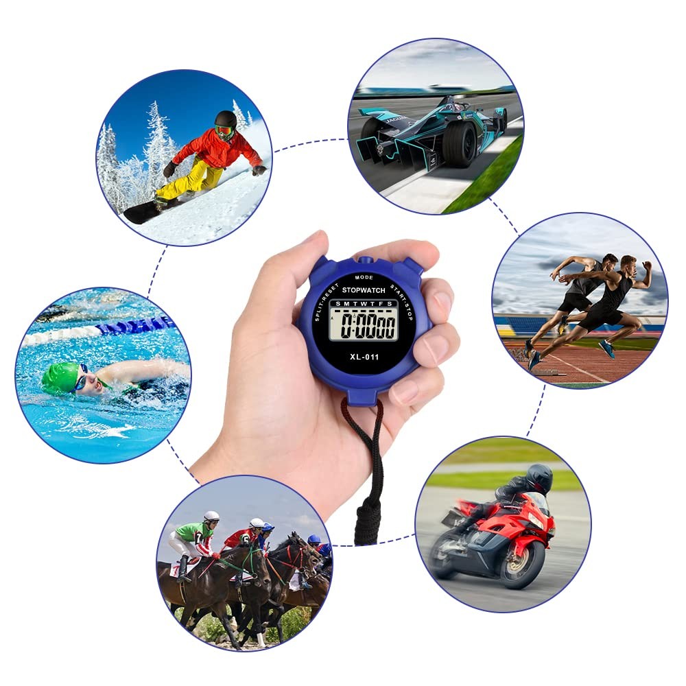 Digital Sport Timer Single Lap Split Stopwatch for Coaches Kids Training