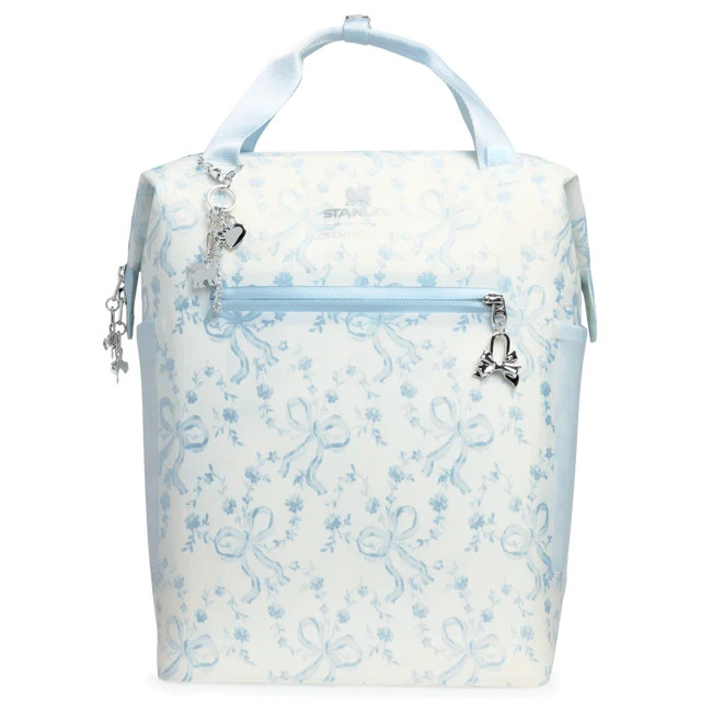 Stanley LoveShackFancy Madeleine Mini Cooler Backpack 20 Can Coquette Bow Blue