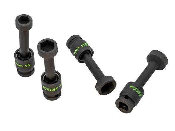 VIM BCS800 Tools 4 PC. 1/2'' DR. IMPACT BALL UJ CLOSE-QUARTER SOCKET SET