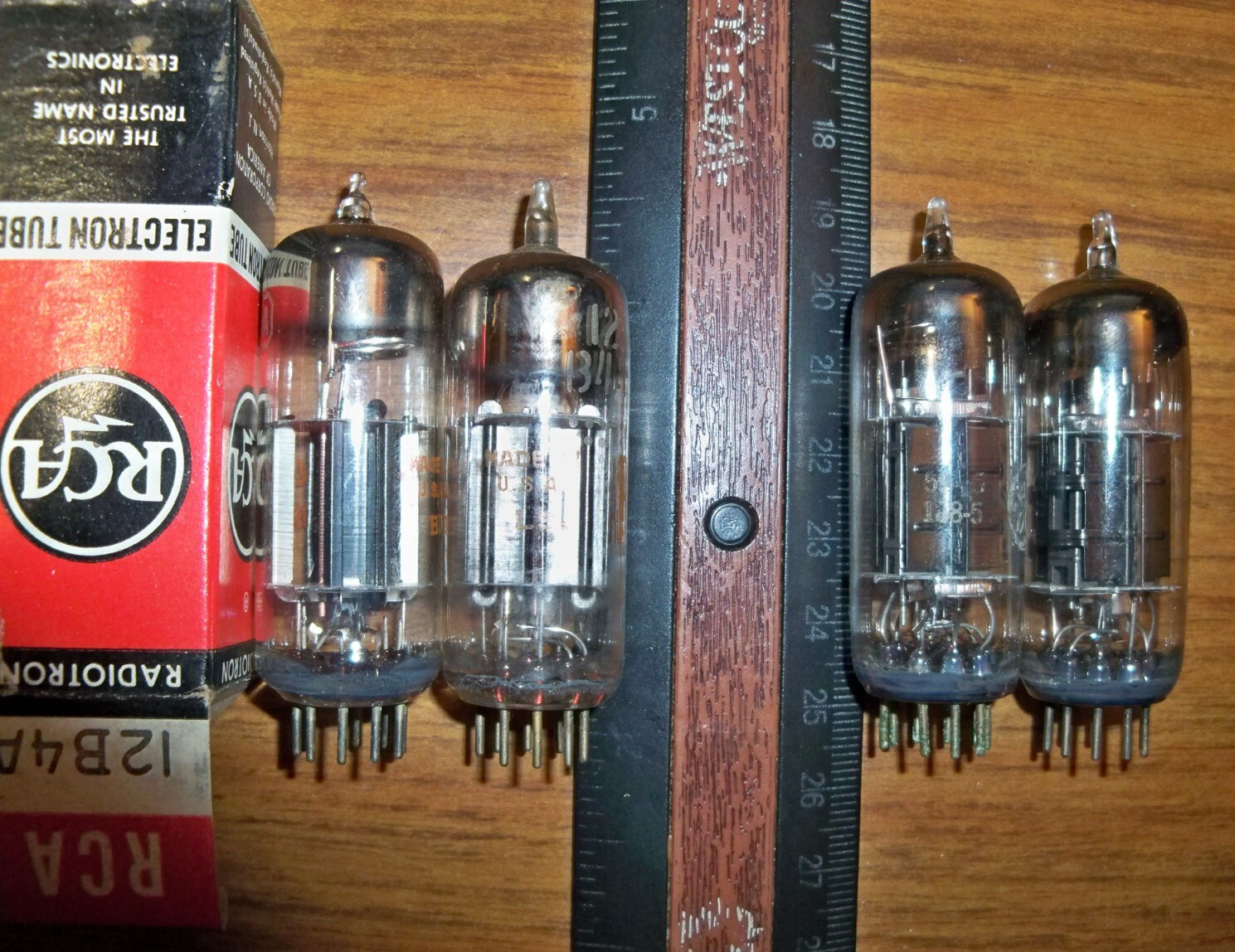 4 Strong Assorted Tubes - TWO 12B4A & TWO 12BV7