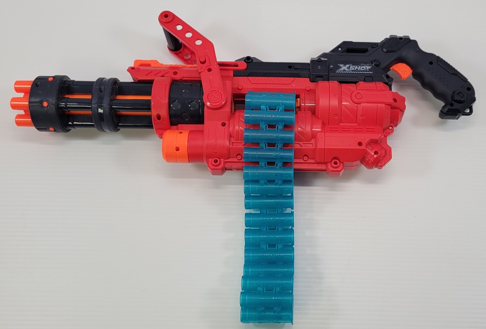 *E) Zuru X-Shot Omega 30-Dart Blaster with Belt
