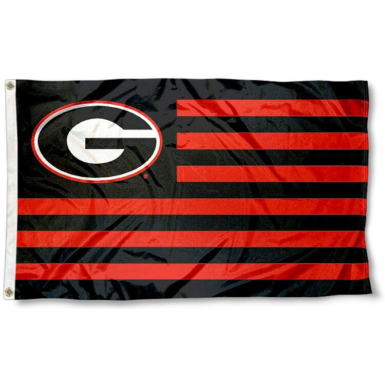 GEORGIA BULLDOGS 3'X5' FLAG BANNER ***100% FULL COLOR ON BOTH SIDES OF FLAG***