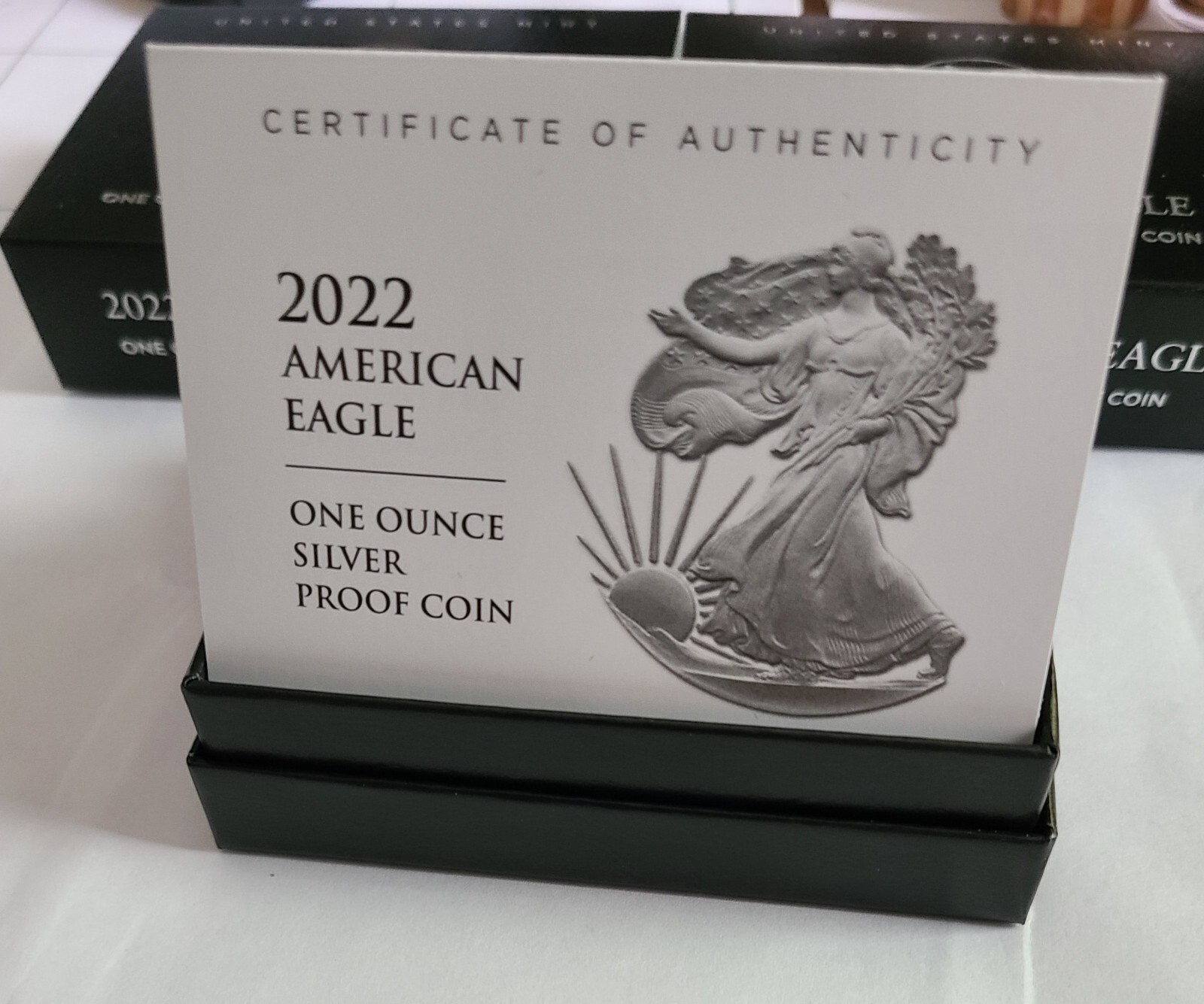 2022 "W" Silver American Eagle Set of 2, 1 Proof, 1 Uncirculated