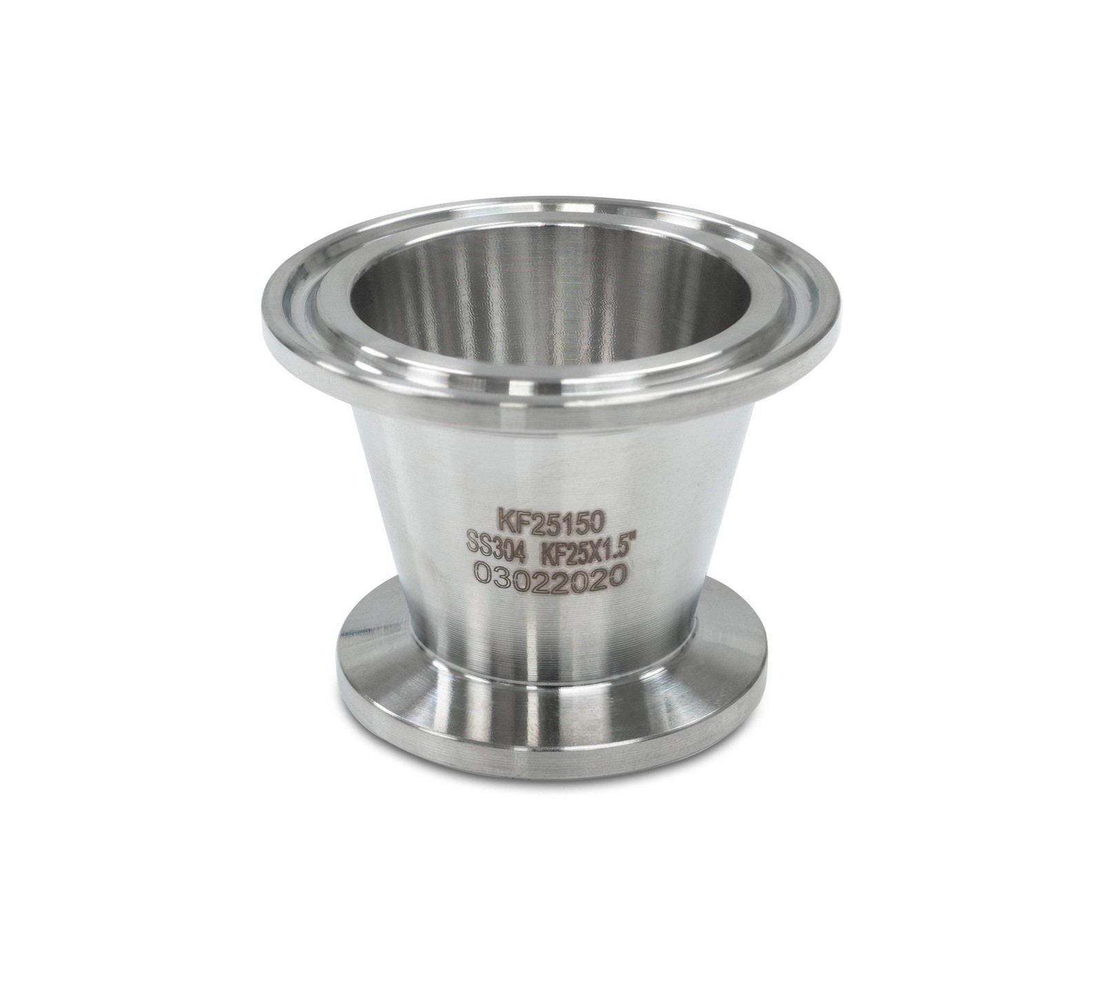 KF Flange x Tri-Clamp End Cap Adapter