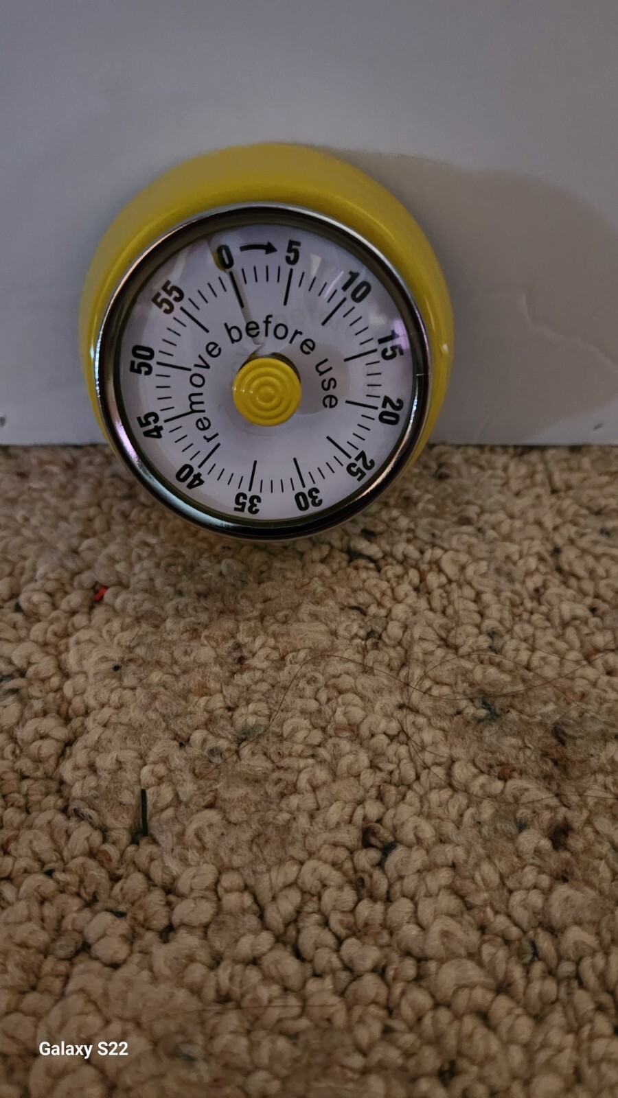New Stainless Steel Yellow Mechanical Timer W/Magnetic Suction Time Management!