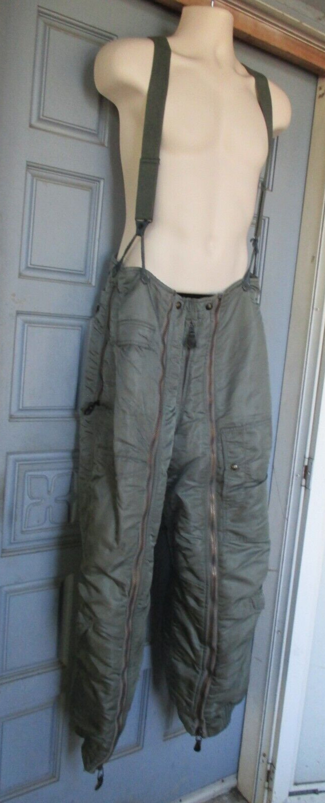 VTG Air Force Men's Bib Overalls Green Size 34  D -18