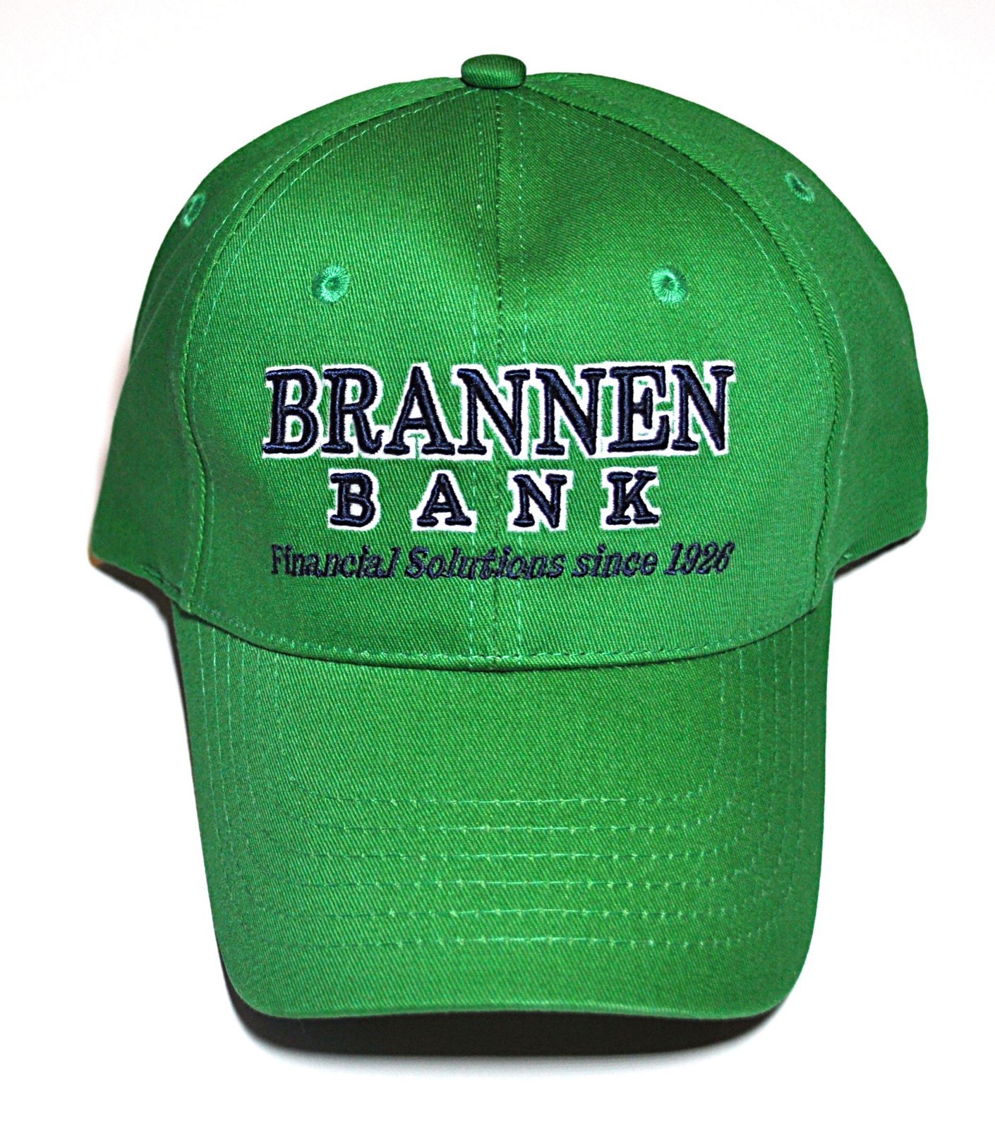 Brannen Bank Hat Adult Adjustable Snapback Green Embroidered