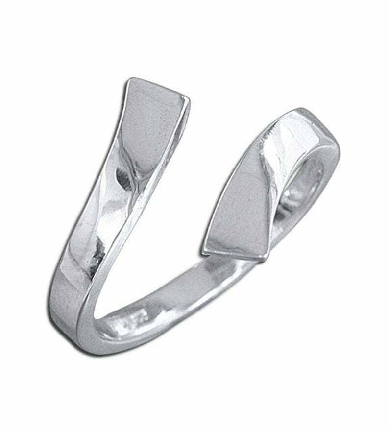 Solid 925 Sterling Silver Polish Fashion Toe Ring sb71