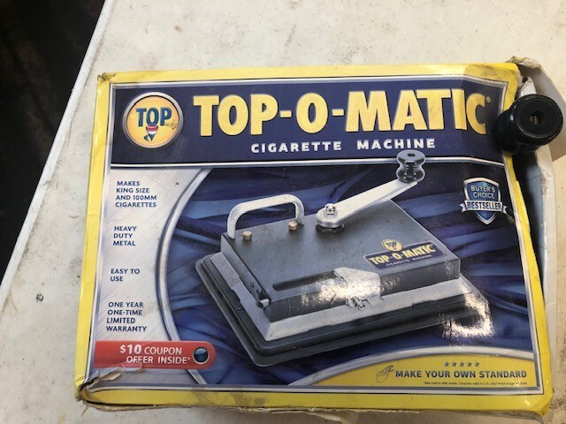 new top-o-matic cigarette rolling machine
