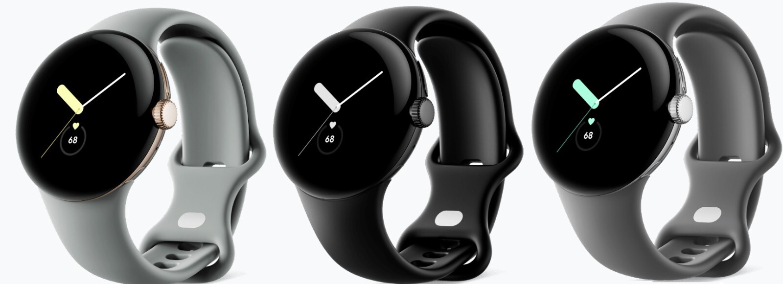 Google Pixel Watch 41mm GPS + WiFi + Bluetooth Gold Black Silver Watch -Grade B+