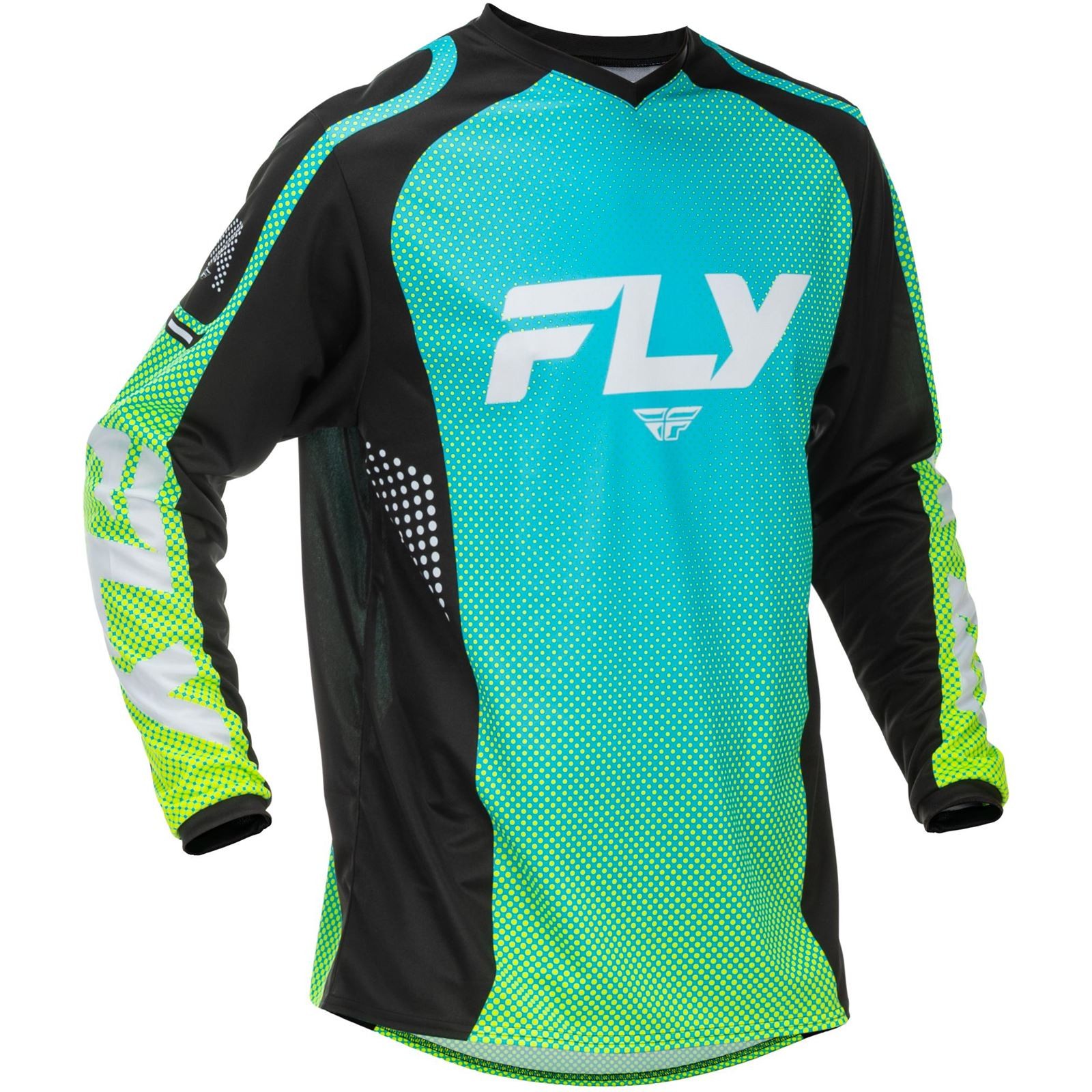 Fly Racing F-16 Jersey - Aqua/Black/White - 2XL 379-9232X