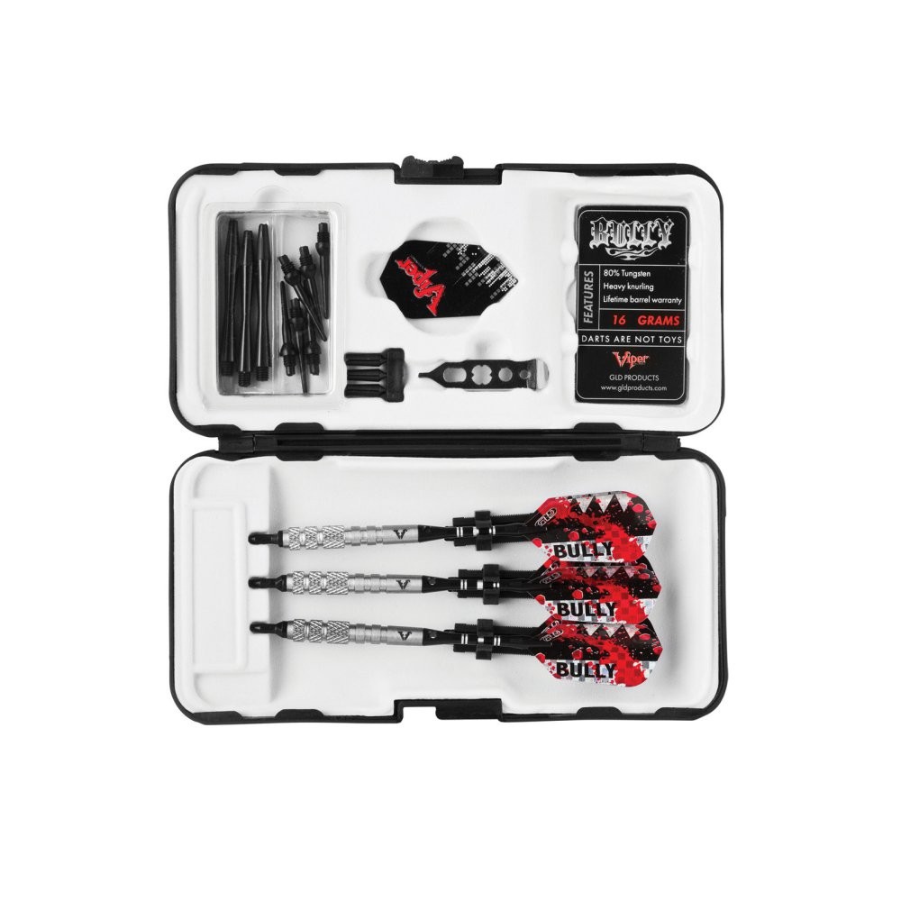 Viper Bully Tungsten Soft Tip Darts 3 Knurled Rings 18 Grams