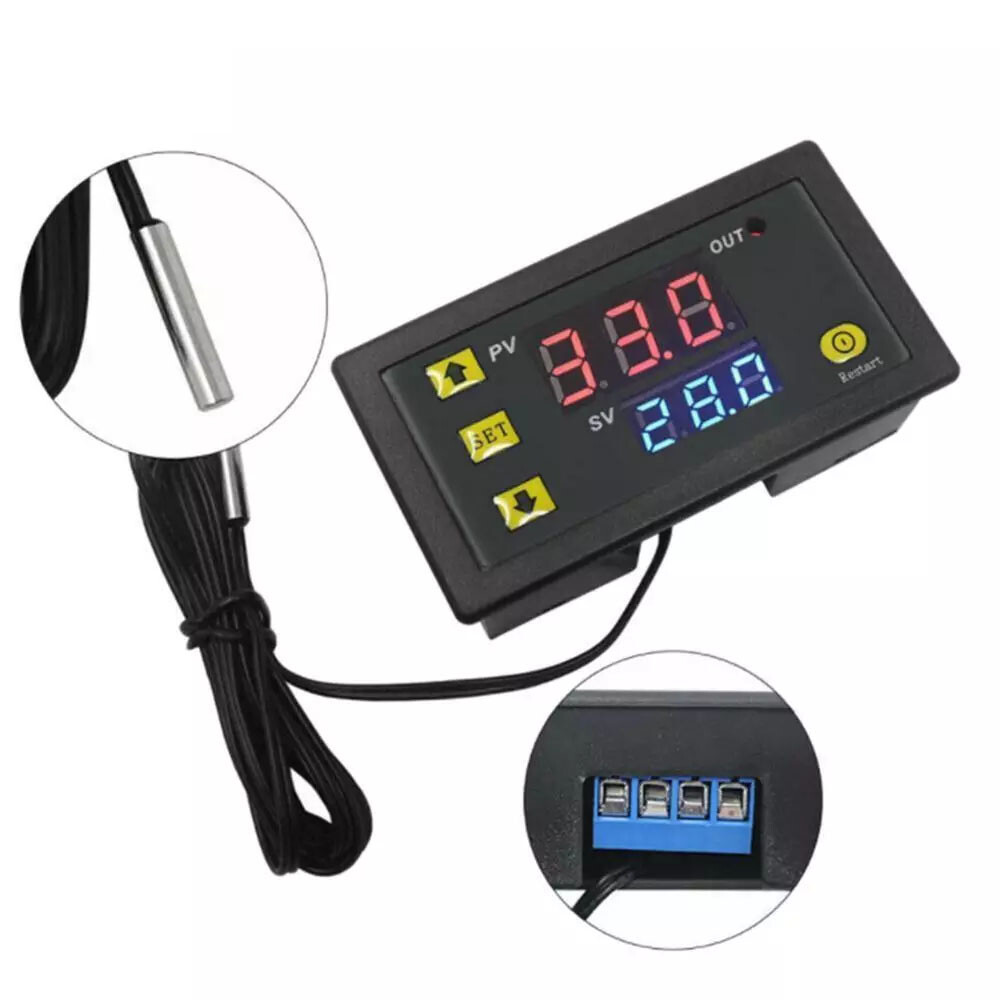 2X W3230 AC110-220V High Precision Digital Temperature Controller Thermostat NEW