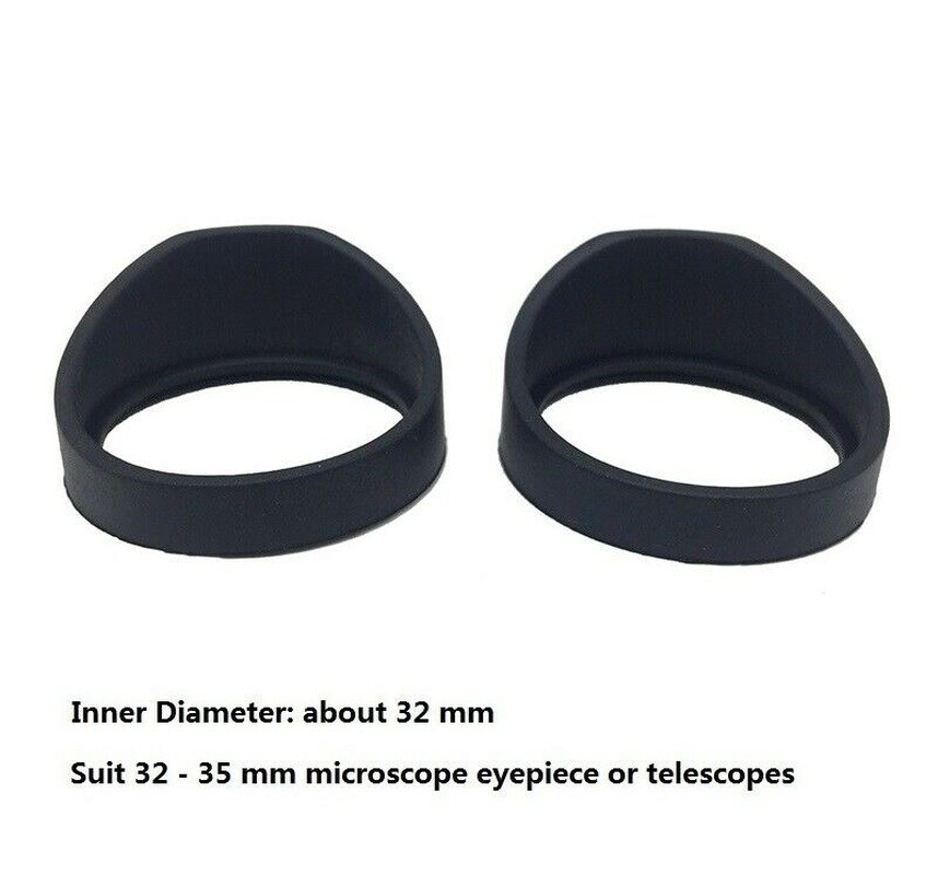 2PCS Eyepiece Eye Shield Rubber Eye Guards Eye Cups for Microscope Telescope