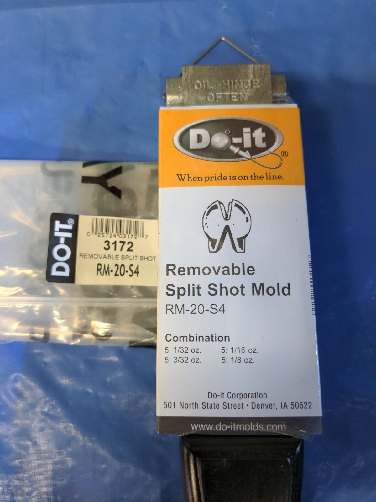 3172 Do-It SPLIT SHOT SINKER MOLD RM-20-S4