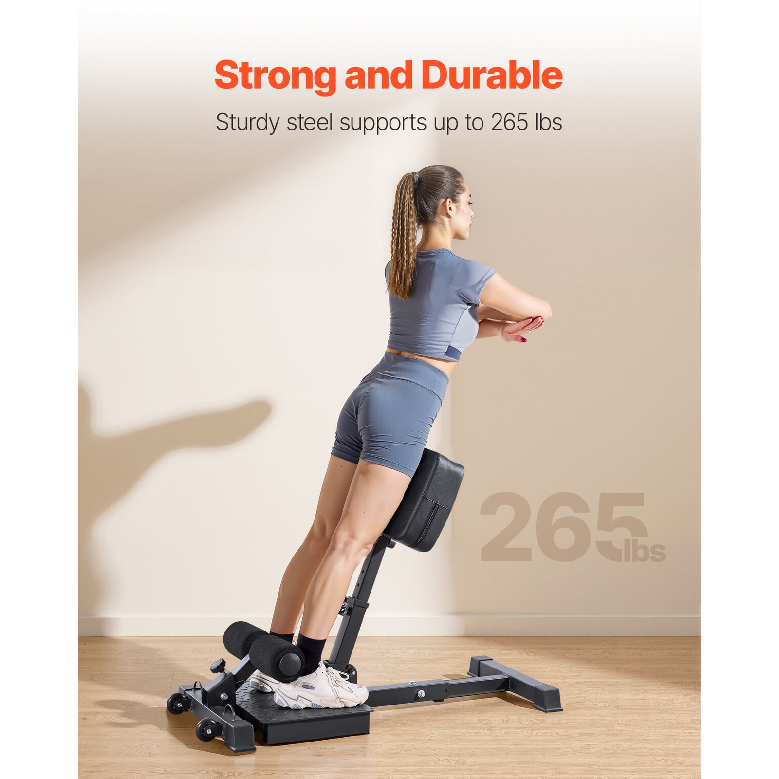 Multi-Function Sissy Squat Machine Adjustable Deep Squat Bench Leg & Core