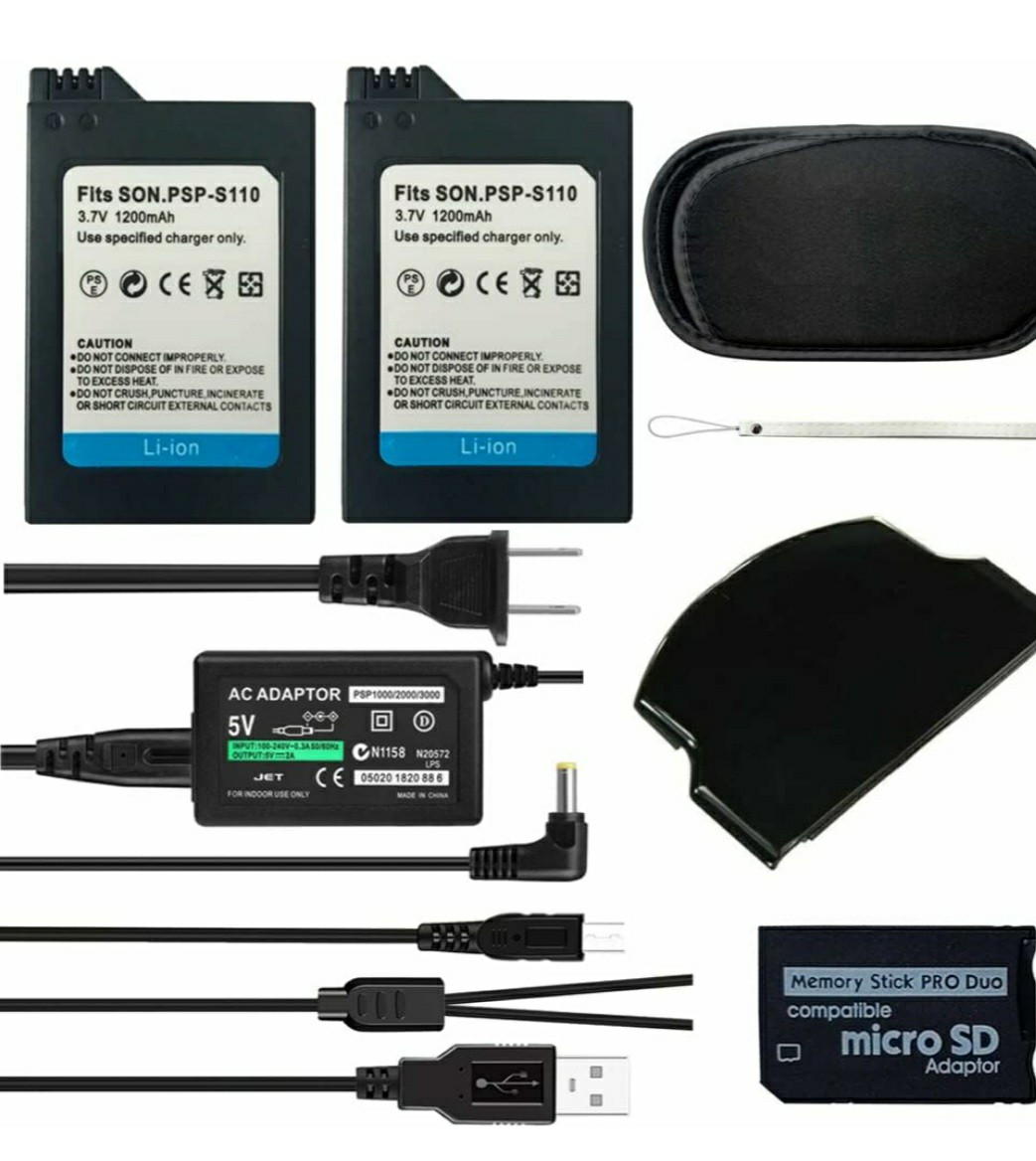 PSP-S110 1200mah Sony PSP Slim Battery with Adapter 5V