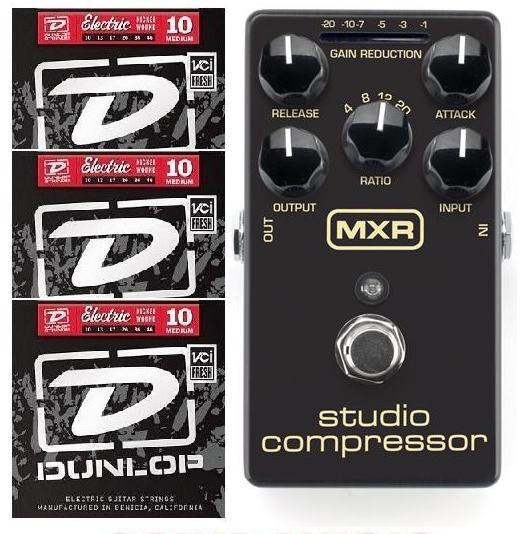 MXR Dunlop Studio Compressor M-76 Guitar Effect M76 True Bypass ( 3 STRING SETS)