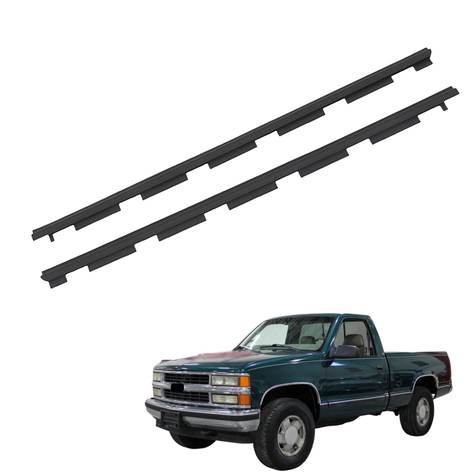 Black Rubber Door Window Weatherstrip Kit for C1500 K1500 1988-1999 AM-27632054