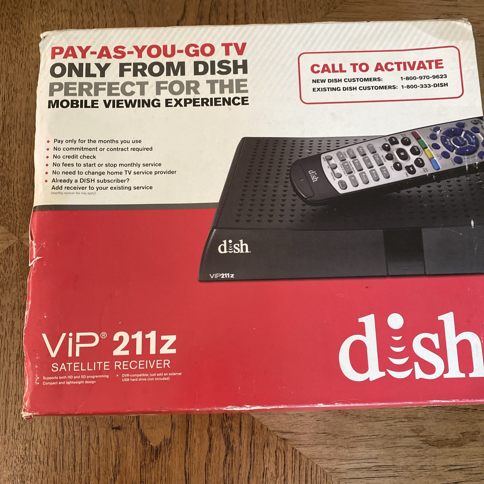 DISH NETWORK VIP 211Z HDTV SATELLITE RECEIVER