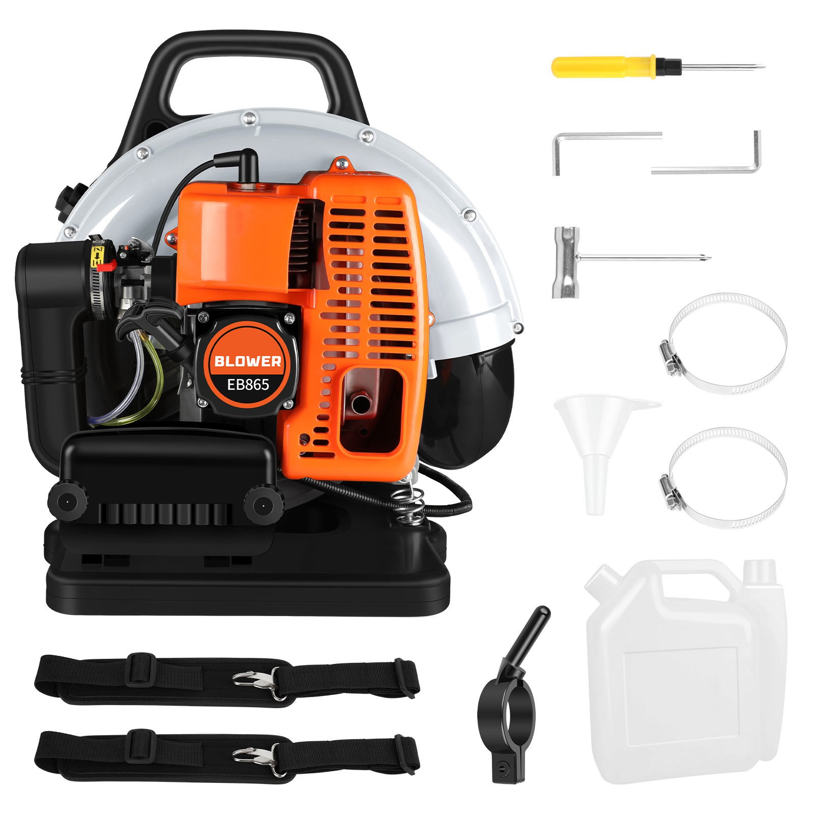 ✅2026 New 63CC 2-Stroke Backpack Gas Leaf Blower 665CFM 3HP Lawn Grass Blower
