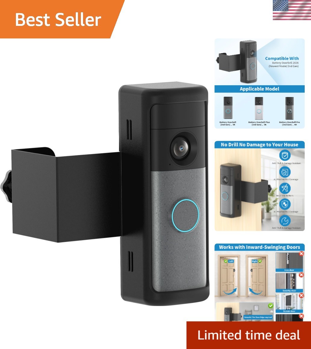 Anti-Theft Ring Doorbell Mount for 2026 Newest Ring Battery/Other Doorbell/Pl...