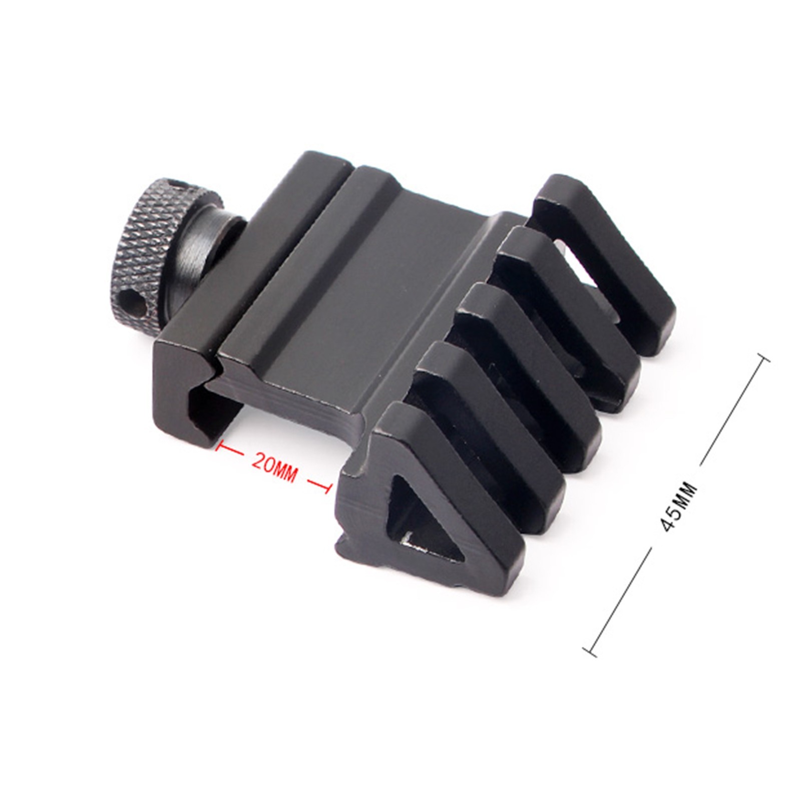 Tactical 45 Degree Angle Offset Rail Adapter Picatinny Rails Mount Base Hunting