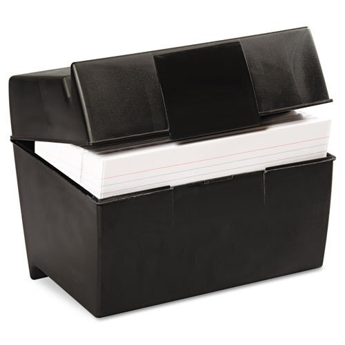 Plastic Card File Box 5x8 Inch 500 Cards Capacity Index Card Storage Organizer