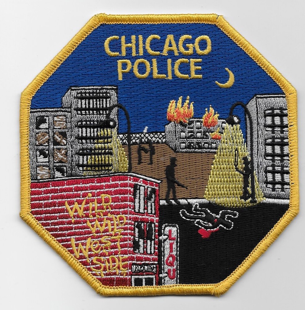 Chicago Police Wild West Side patch State Illinois IL Colorful