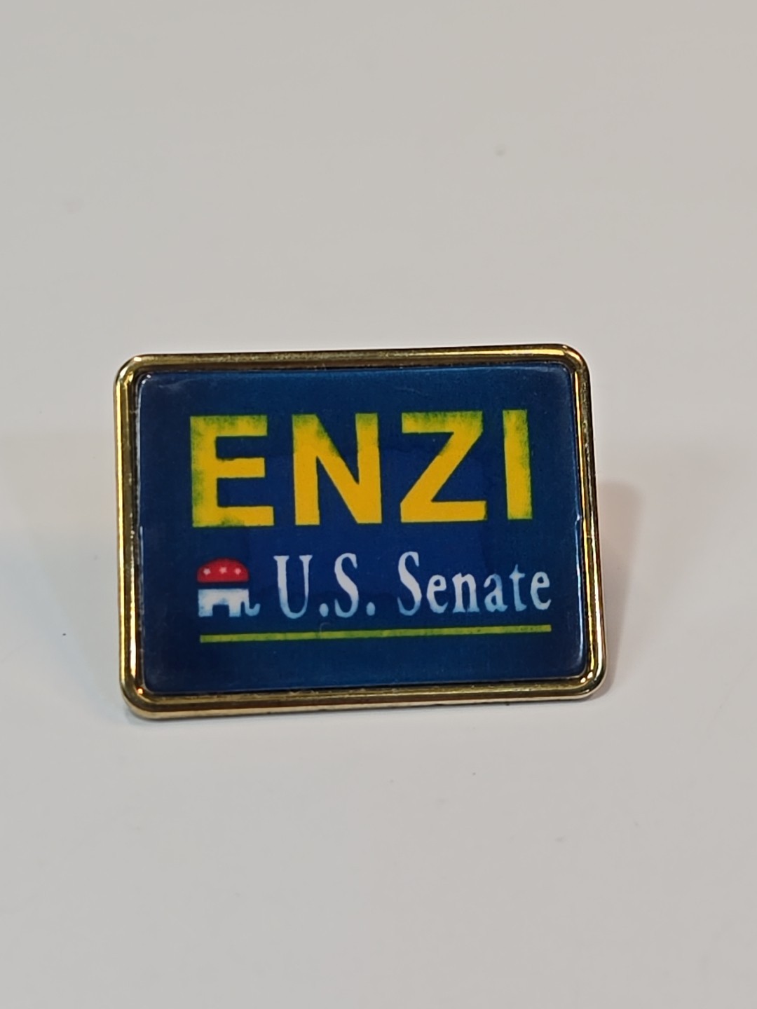 Mike Enzi US Senate Campaign Lapel Pin Wyoming Republican Served 1997-2021