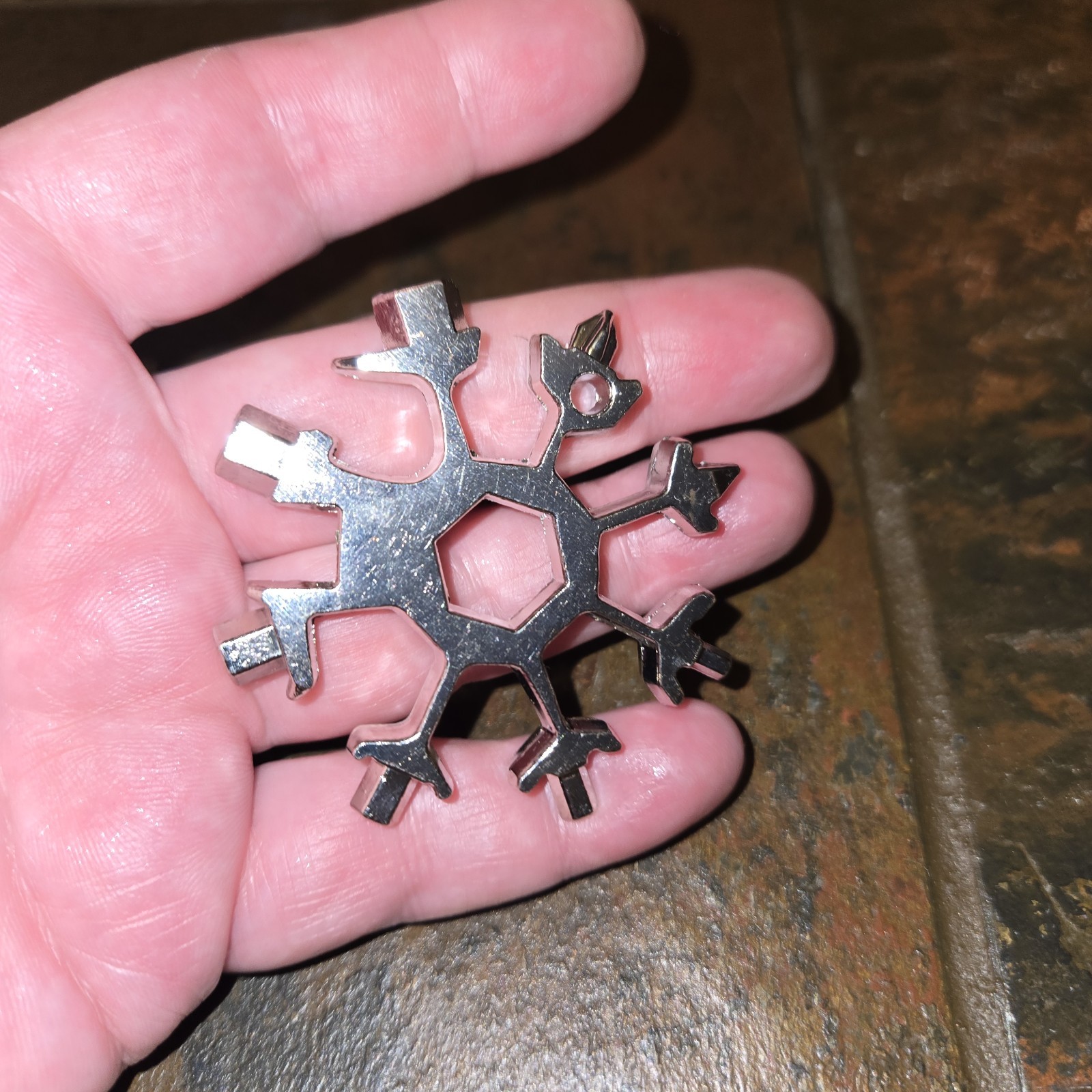Two Stainless Snowflake Shape 18 In 1 Multi Tool Screwdriver US Fast Shipping!