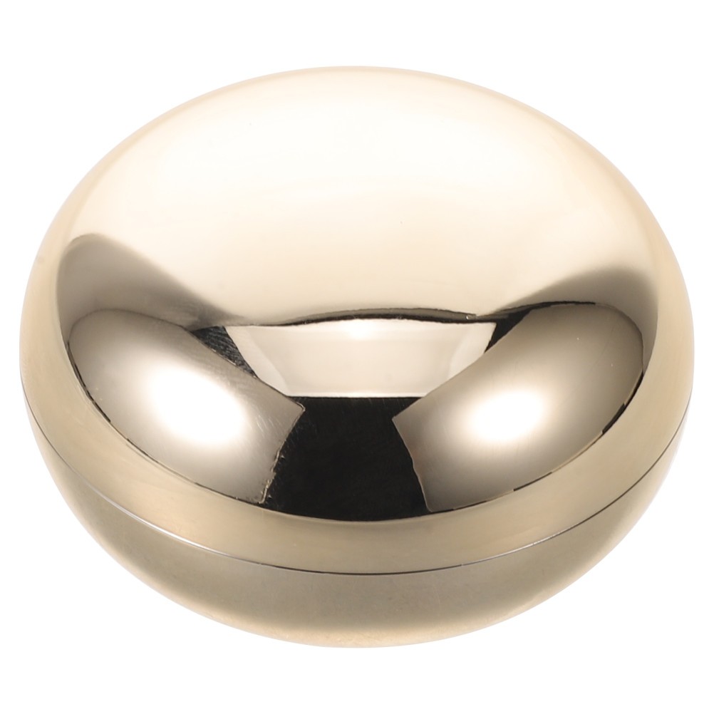 Single Golden Acrylic Round Cream Jar 50G Refillable Cosmetic Pot for Travel