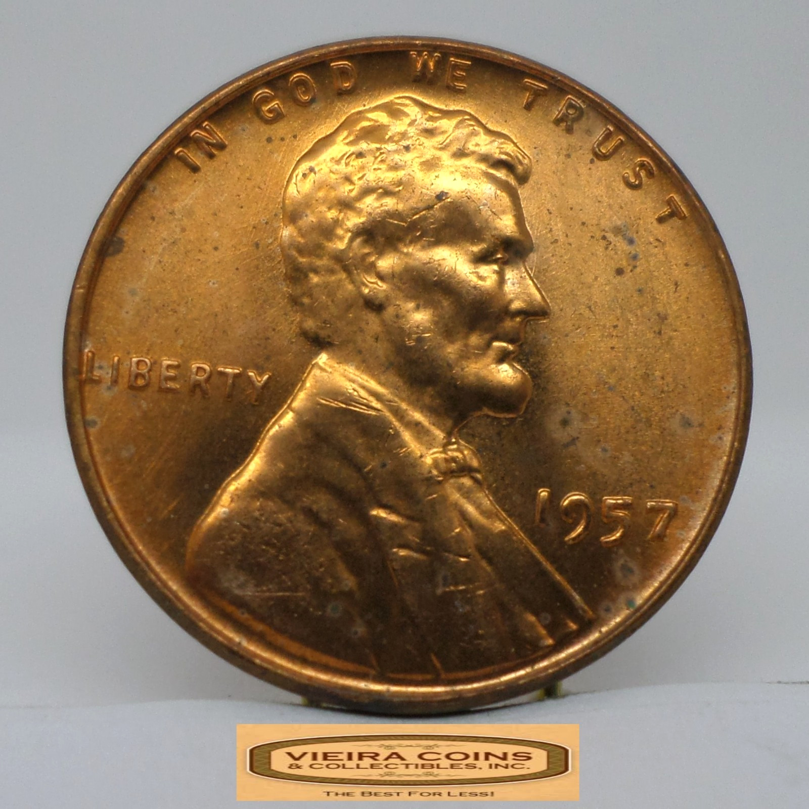 1957 Lincoln Wheat Cent, High Grade - #C50753NQ