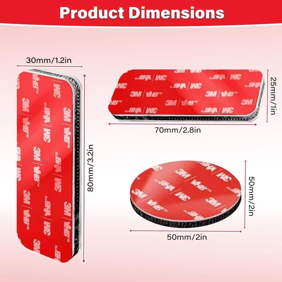 Heavy Duty Hook and Loop Strips with Super Adhesive, Heat-Resistant & Waterproof