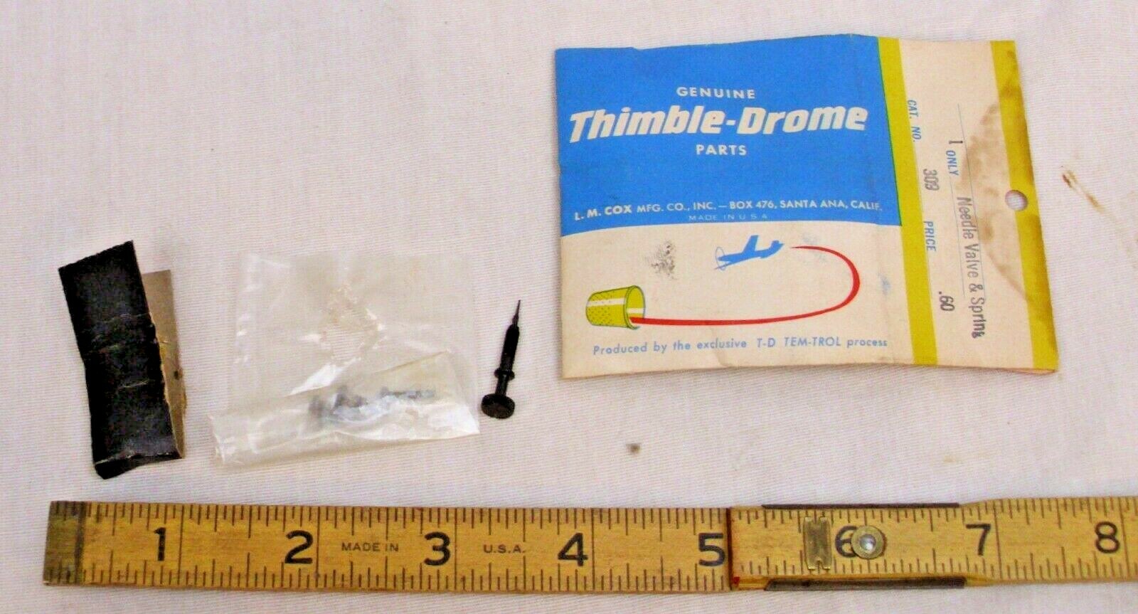 COX BABE BEE .O49 GAS AIRPLANE NEEDLE VALVE TETHER CAR ENGINE NEW 1960s