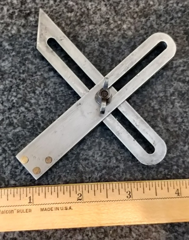 machinist made 4" sliding bevel square   collectible machinist vintage tool lot