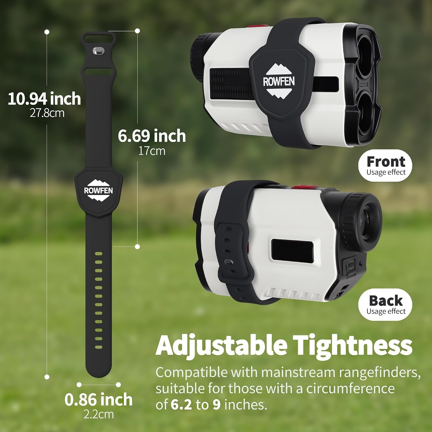 Rangefinder Magnetic Strap for Golf - Adjustable Range Finder Holder with Str...