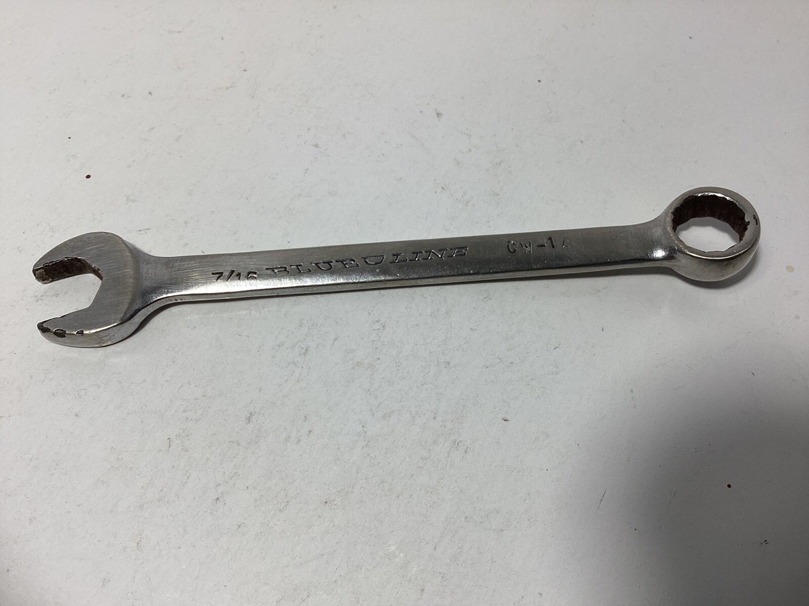 Vintage Blue Line 7/16 Combination Wrench CW-14